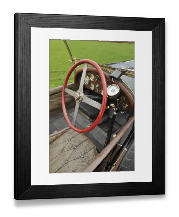 Framed Print : Bugatti T18 Black Bess interior Framed Print : Bugatti T18 Black Bess interior