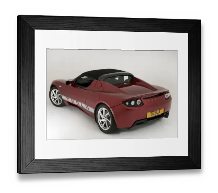 Framed Print : 2010 Tesla Roadster Framed Print : 2010 Tesla Roadster