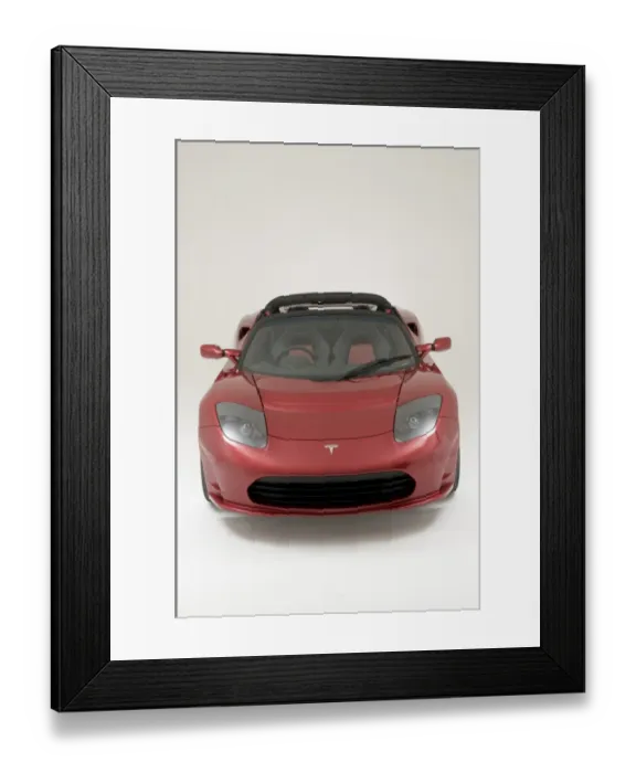 Framed Print : 2010 Tesla Roadster Framed Print : 2010 Tesla Roadster