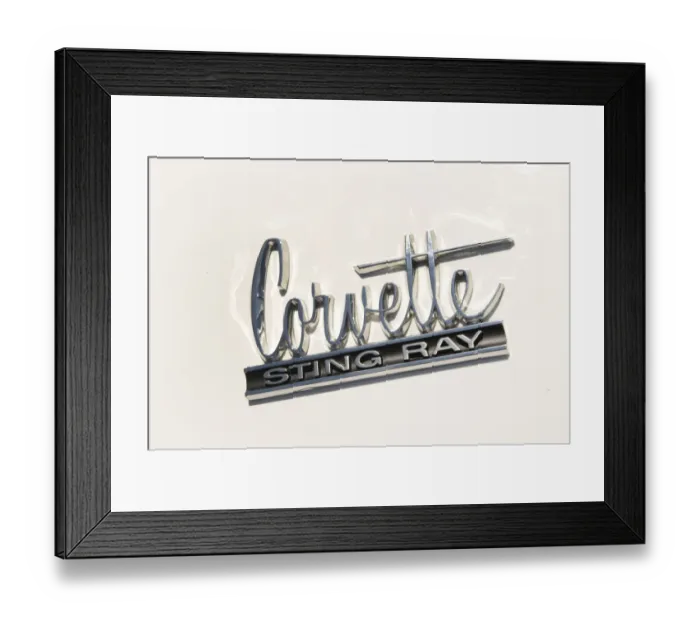 Framed Print : Chevrolet Corvette