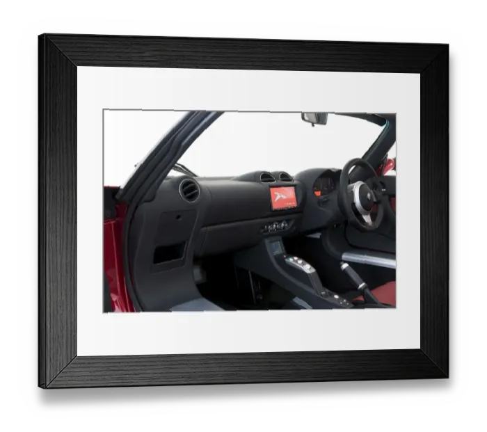 Framed Print : 2010 Tesla Roadster