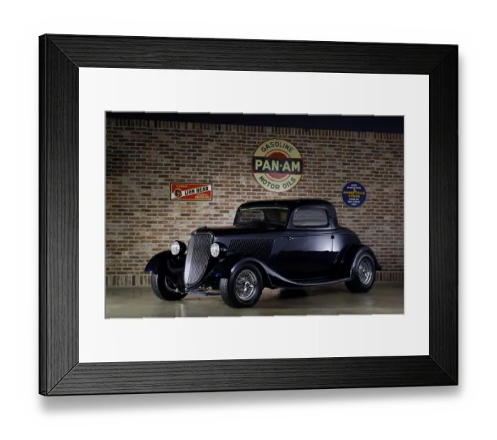 Framed Print : Ford coupe custom