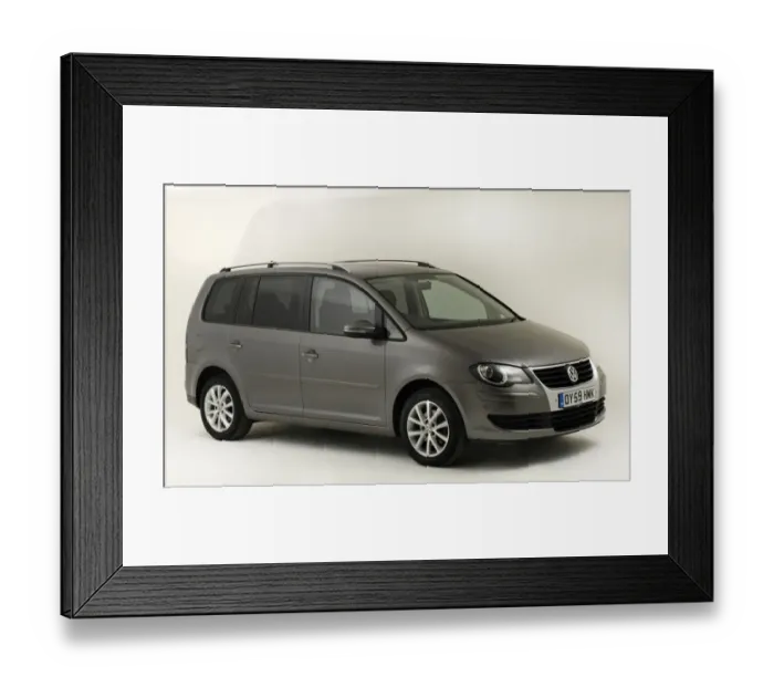 Framed Print : 2009 Volkswagen Touran TDi