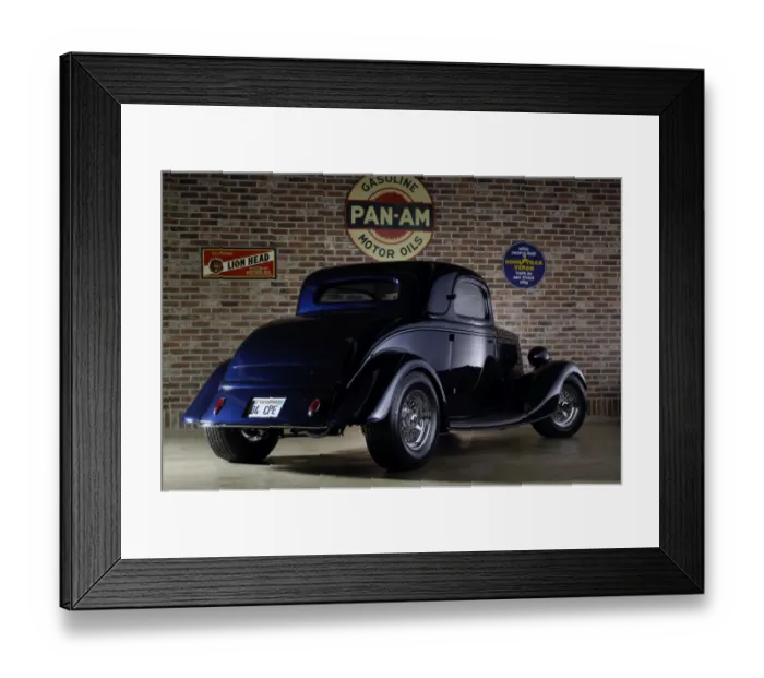 Framed Print : Ford coupe custom