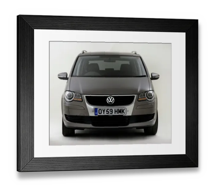 Framed Print : 2009 Volkswagen Touran TDi