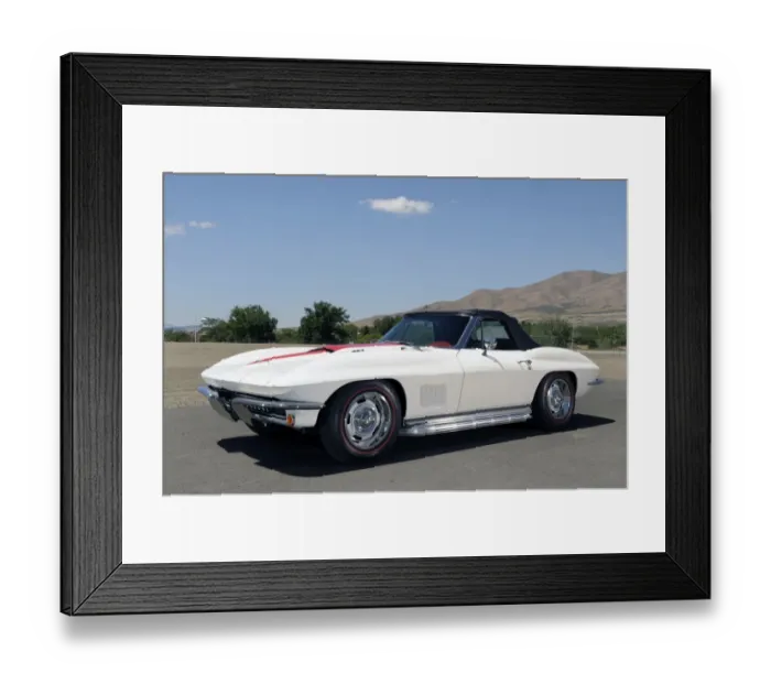 Framed Print : Chevrolet Corvette