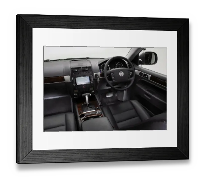 Framed Print : 2009 Volkswagen Touareg V6 Tdi interior