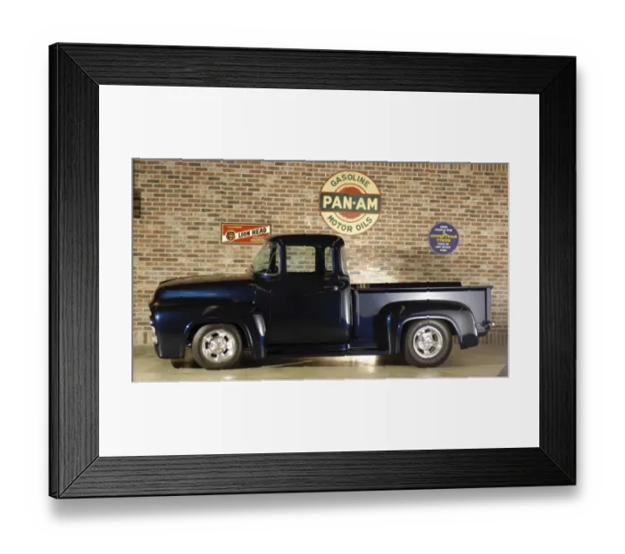 Framed Print : Ford f 100 custom