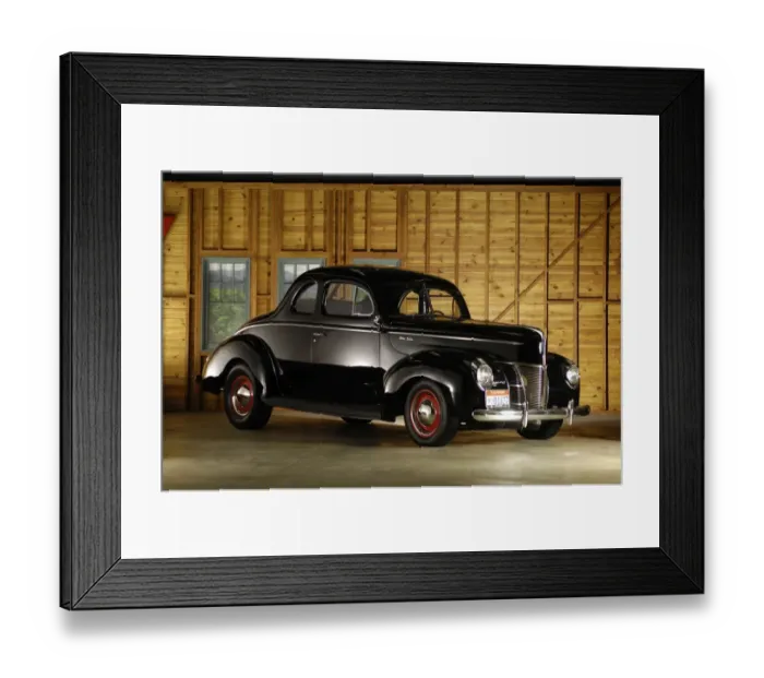 Framed Print : Ford Deluxe customised