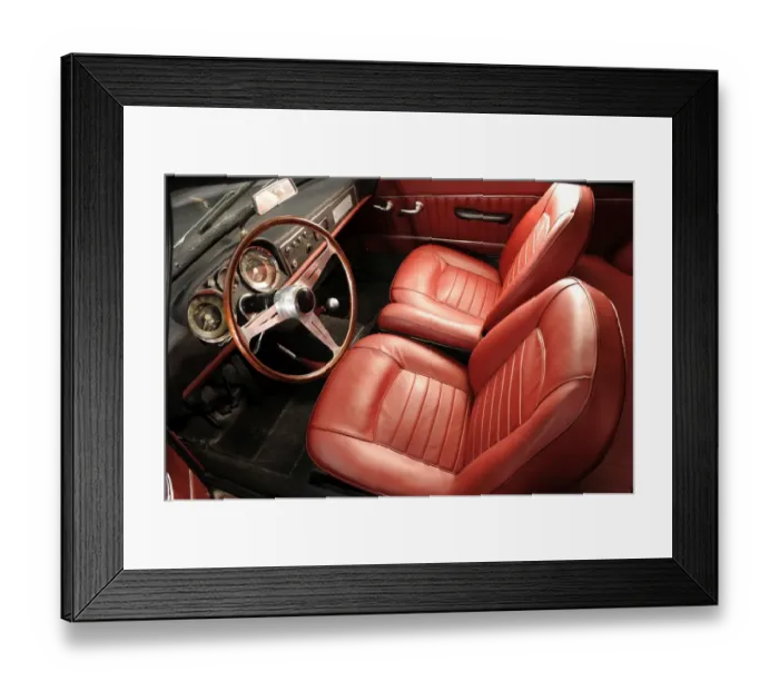 Framed Print : Fiat 1600s split Framed Print : Fiat 1600s split