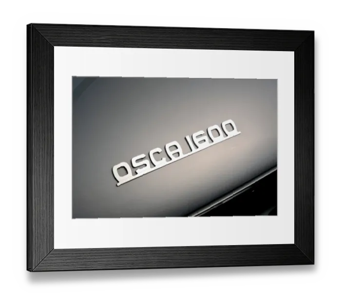 Framed Print : Fiat 1600s split Framed Print : Fiat 1600s split