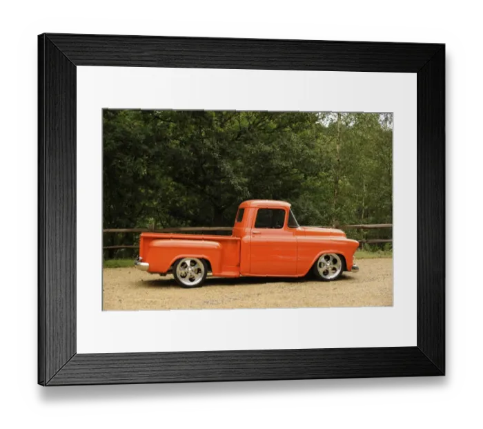 Framed Print : Chevrolet Model 3A truck 1957