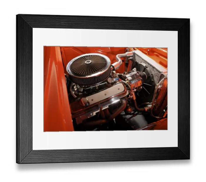 Framed Print : Chevrolet Model 3A truck engine 1957 Framed Print : Chevrolet Model 3A truck engine 1957