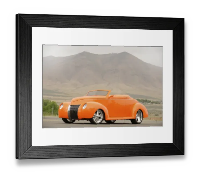 Framed Print : Ford custom orange Framed Print : Ford custom orange