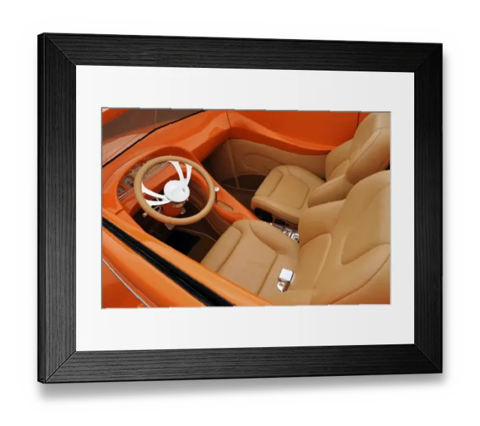 Framed Print : Ford custom orange Framed Print : Ford custom orange