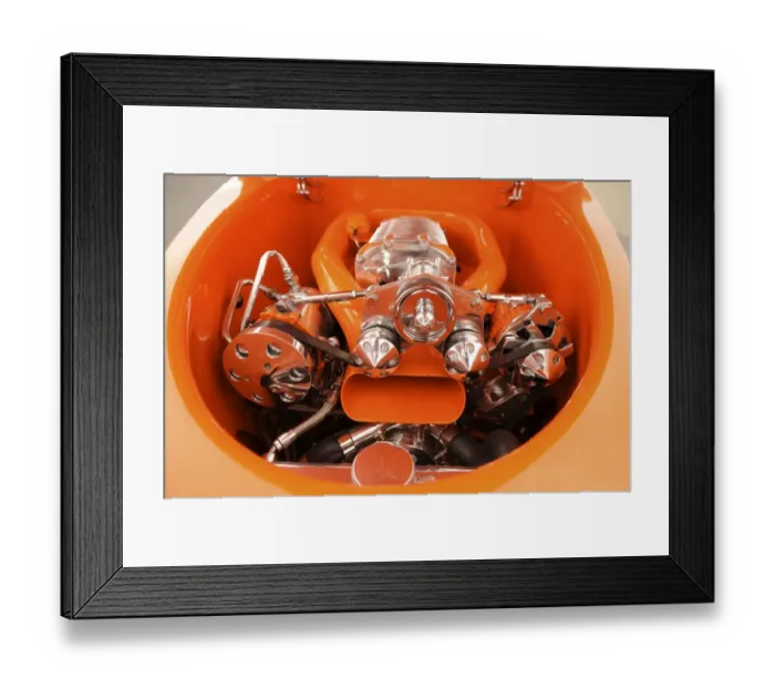 Framed Print : Ford custom orange Framed Print : Ford custom orange