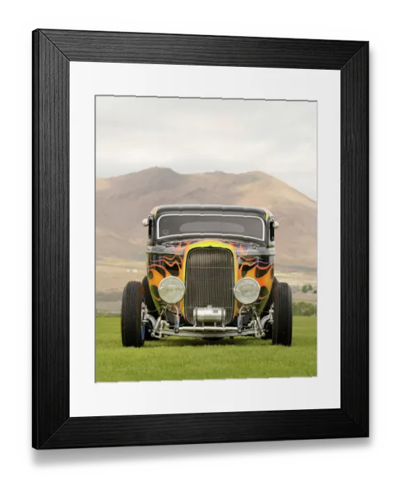 Framed Print : Ford coupe custom
