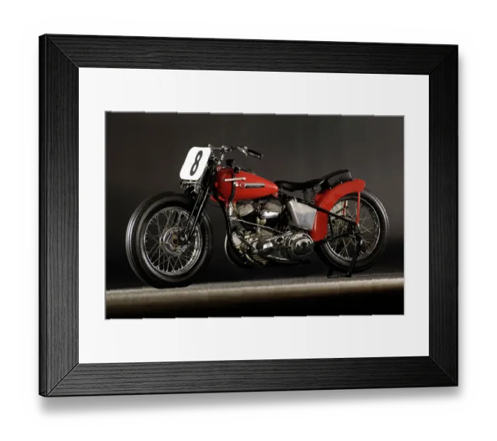 Framed Print : Harley Davidson WR Daytona 1948