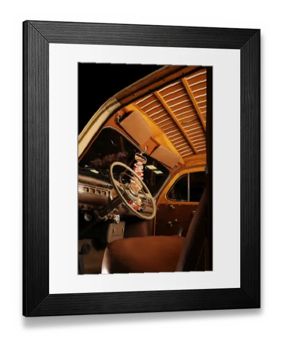 Framed Print : Ford woodie station
