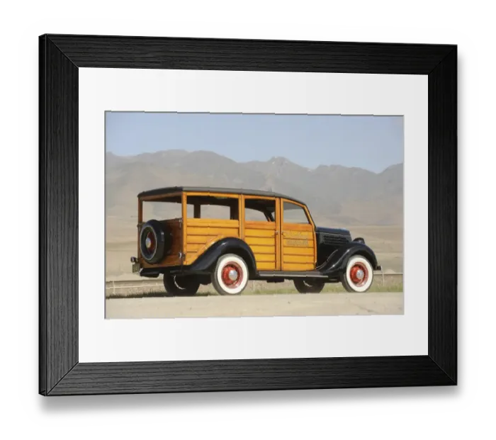Framed Print : Ford woodie deluxe Framed Print : Ford woodie deluxe