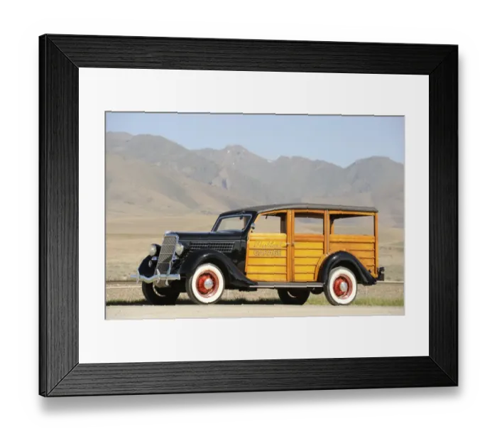 Framed Print : Ford woodie deluxe Framed Print : Ford woodie deluxe
