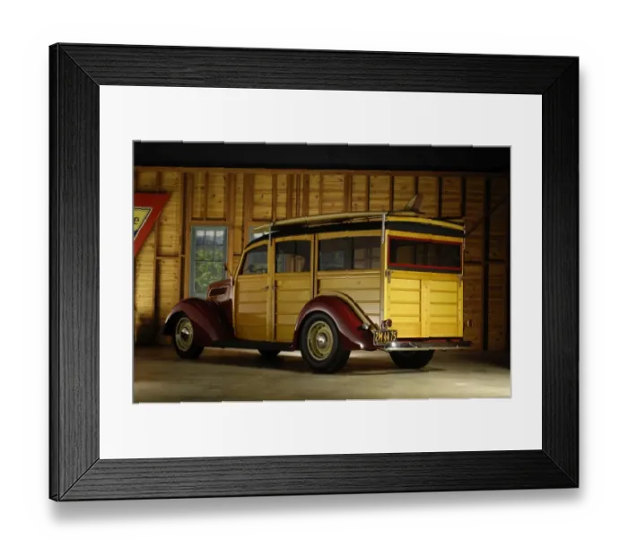 Framed Print : Ford Woodie 1937 Framed Print : Ford Woodie 1937