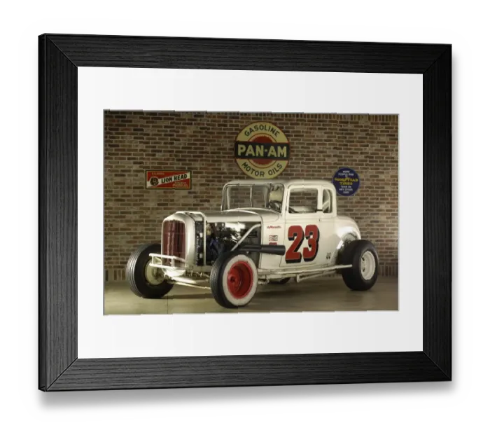 Framed Print : Ford short track, jalopy coupe 1932