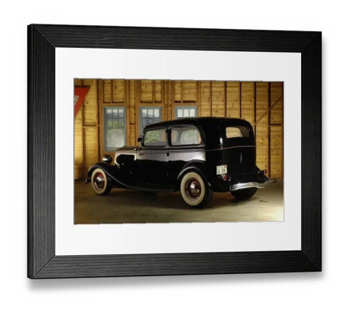 Framed Print : Ford Sedan custom