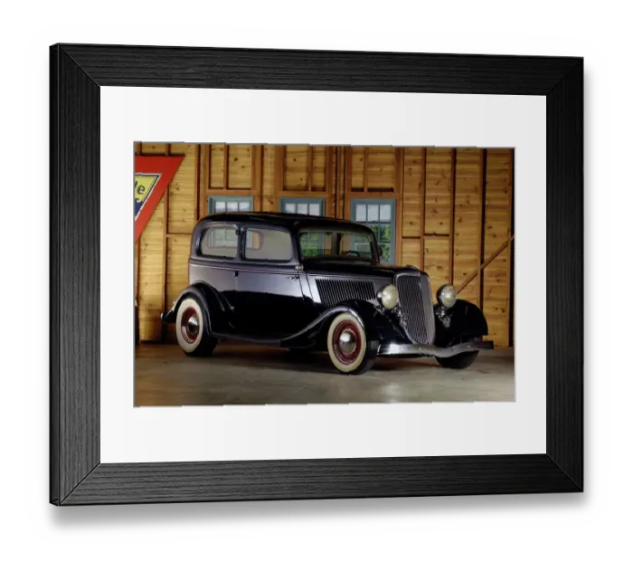 Framed Print : Ford Sedan custom