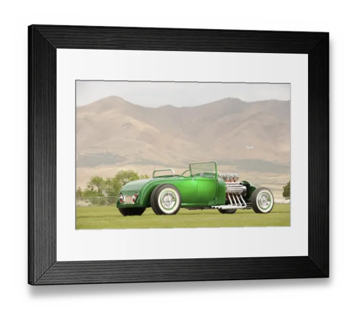 Framed Print : Ford roadster custom