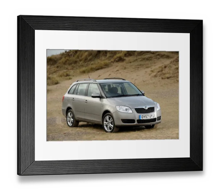 Framed Print : Skoda Fabia estate