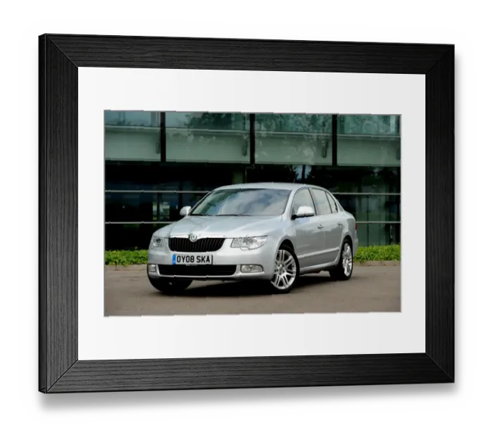 Framed Print : Skoda SUPERB 2008
