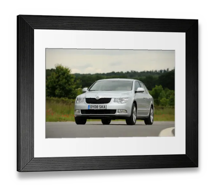 Framed Print : Skoda SUPERB 2008