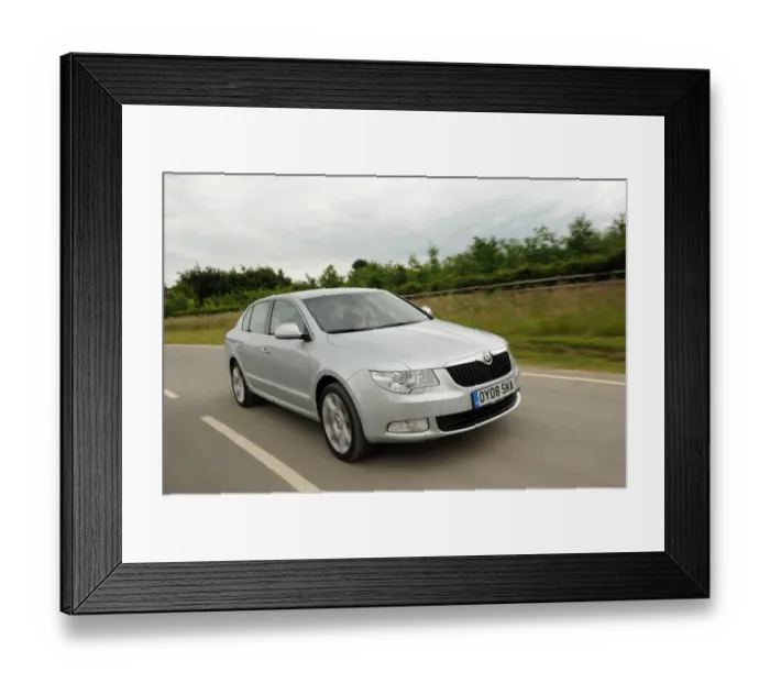 Framed Print : Skoda SUPERB 2008