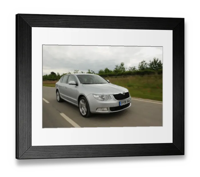 Framed Print : Skoda SUPERB 2008