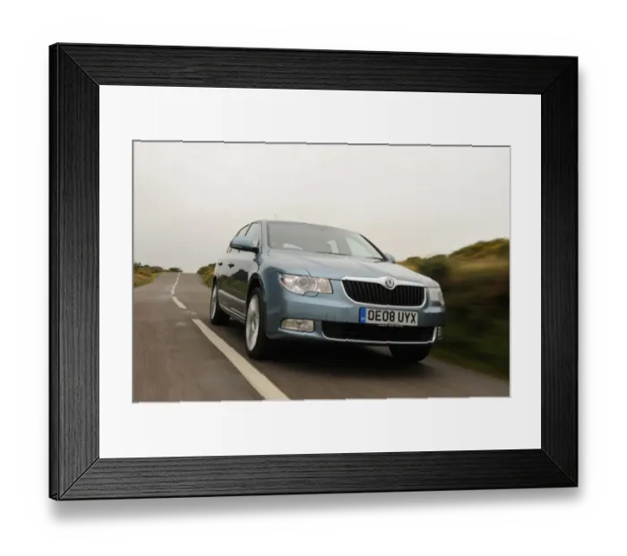 Framed Print : Skoda SUPERB 2008