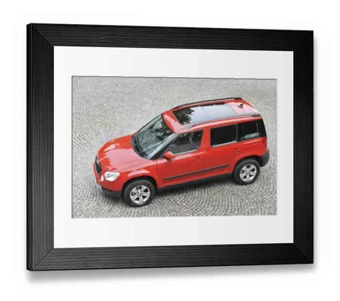 Framed Print : Skoda Yeti 2009