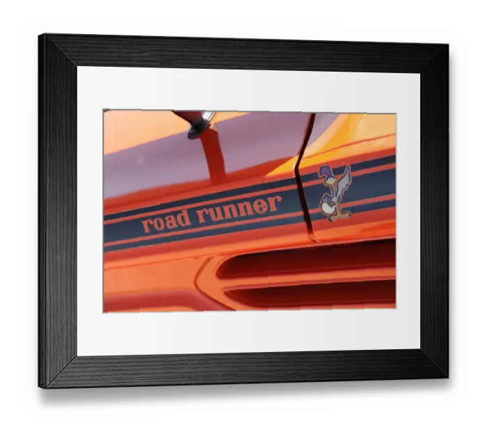 Framed Print : Plymouth hemi roadrunner