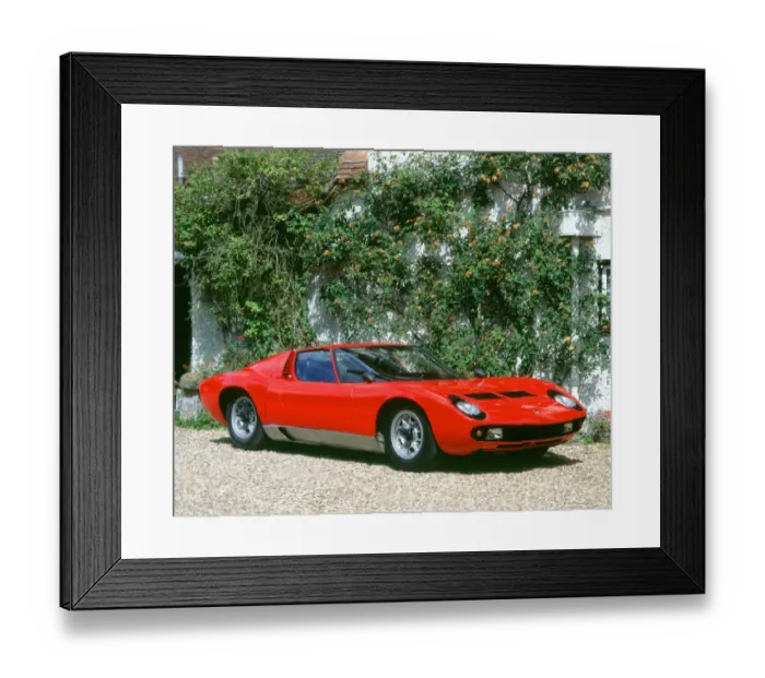 Framed Print : 1968 Lamborghini Miura Framed Print : 1968 Lamborghini Miura
