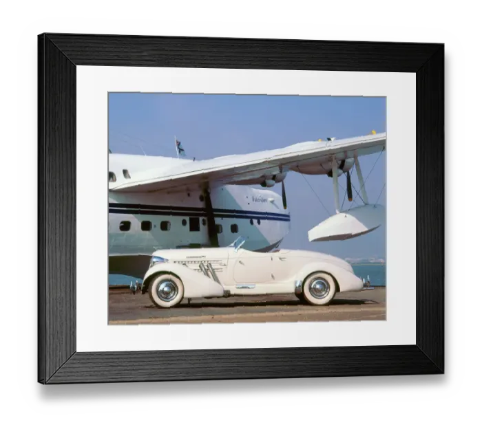 Framed Print : 1935 Auburn 851 Speedster