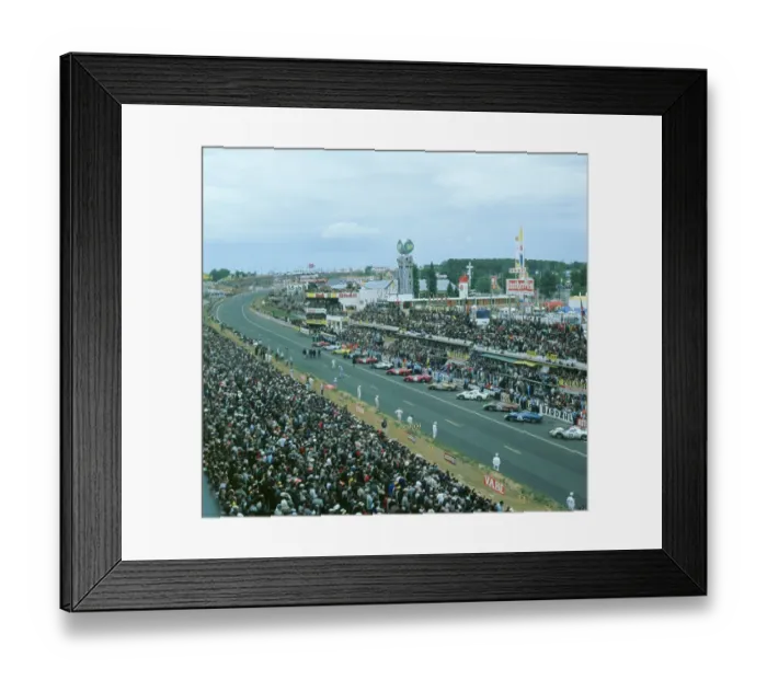 Framed Print : Start of the 1966 Le Mans