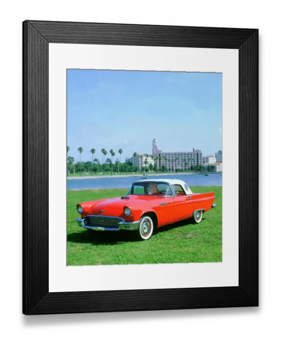 Framed Print : 1957 Ford Thunderbird Framed Print : 1957 Ford Thunderbird