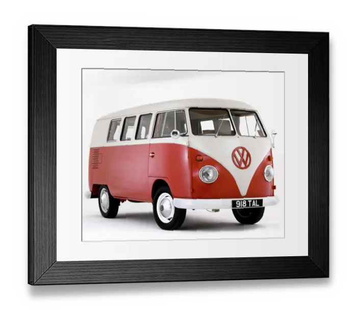 Framed Print : 1963 Volkswagen devon