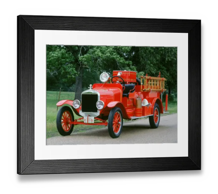 Framed Print : 1927 Ford TT Fire Truck Framed Print : 1927 Ford TT Fire Truck