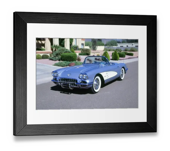 Framed Print : 1959 Chevrolet Corvette