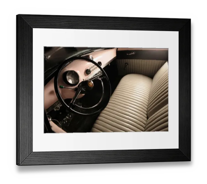 Framed Print : Nash rolltop convertible