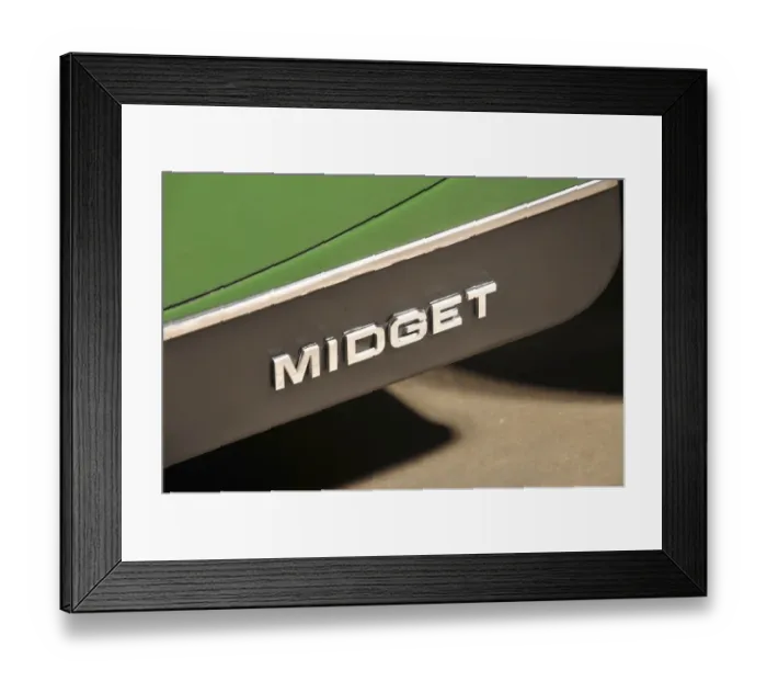 Framed Print : MG Midget 1979