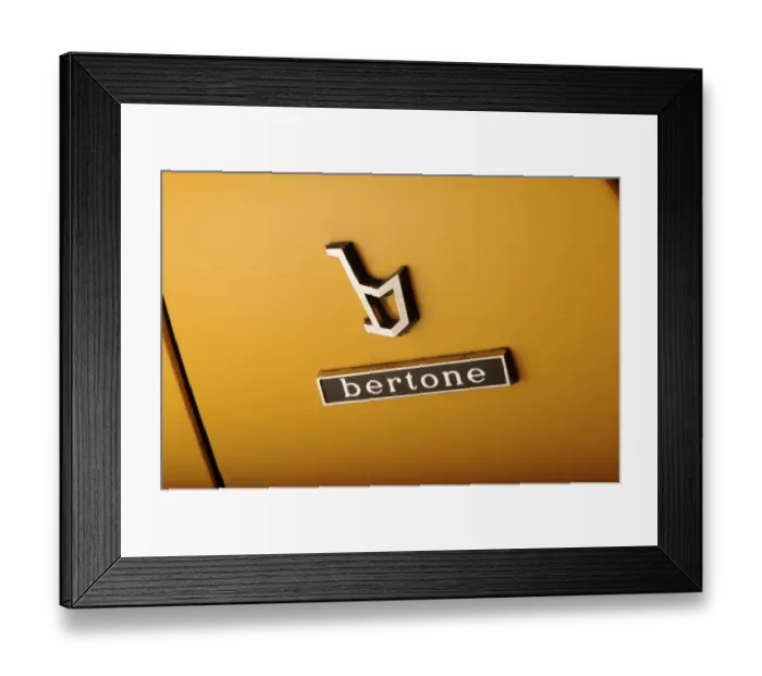 Framed Print : Lamborghini Miura