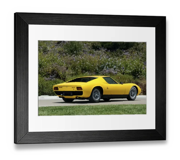 Framed Print : Lamborghini Miura
