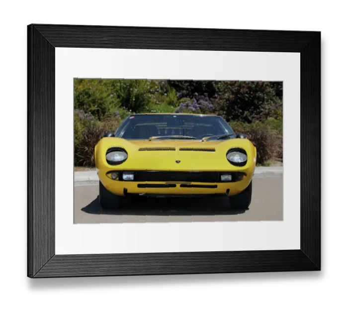 Framed Print : Lamborghini Miura
